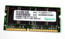 256 MB SO-DIMM 144-pin SD-RAM PC-133 Laptop-Memory  Apacer P/N: 71.84470.111