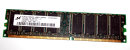 256 MB DDR RAM 184-pin PC-3200U non-ECC CL3  Micron MT8VDDT3264AG-40BG4