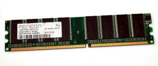 1 GB DDR-RAM 184-pin PC-3200U CL3 non-ECC  Aeneon AED760UD00-500B98Z