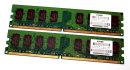 4 GB DDR2-RAM-Kit (2 x 2 GB) PC2-4200U non-ECC Kingston...