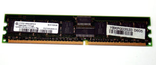 1 GB DDR-RAM 184-pin PC-2700R Registered-ECC  CL2.5  Infineon HYS72D128300GBR-6-B