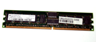 512 MB DDR-RAM PC-3200R Registered-ECC  CL3  Infineon HYS72D64320HBR-5-C