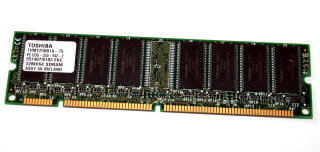 256 MB SD-RAM 168-pin DIMM PC-133U non-ECC CL3  Toshiba THMY25N01A-75