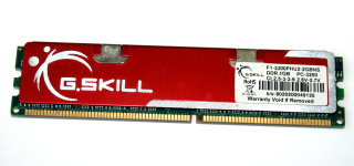 1 GB DDR-RAM PC-3200U non-ECC CL2.5  2.6-2.75V  G.SKILL F1-3200PHU2-2GBNS