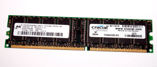 512 MB DDR-RAM PC-2100U non-ECC CL2.5  Micron CT8VDDT6464AG-265C1