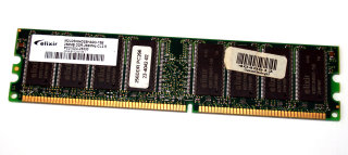 256 MB DDR-RAM 184-pin PC-2100U non-ECC  CL2.5  Elixir M2U25H64DS8HA0G-75B