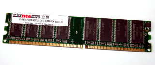 512 MB DDR-RAM  PC-3200U non-ECC  extrememory EXME512-DD1N-400D25-C1-C