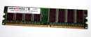 1 GB DDR-RAM  PC-3200U non-ECC  extrememory...