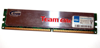 1 GB DDR2-RAM 240-pin PC2-5300U non-ECC CL=4-4-4-12 Elite Team TEDD1024M667HC4