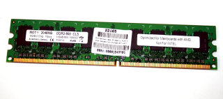 2 GB DDR2-RAM 240-pin PC2-6400U CL5 non-ECC  MDT M948-800-16AMD   nur für AMD-Chipsets