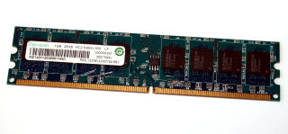 1 GB DDR2-RAM 240-pin PC2-5300U non-ECC Ramaxel RML1320EG38D7W-667   HP: 377726-888