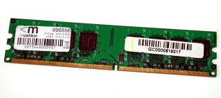 2 GB DDR2-RAM PC2-6400U non-ECC CL5 240-pin Desktop-Memory Mushkin 996556