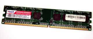 1 GB DDR2-RAM PC2-5300U non-ECC 240-pin DIMM CL5  VDATA M2GVD5G3I41O0G1C53