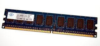 1 GB DDR2-RAM 240-pin 1Rx8 PC2-6400E ECC-Memory   Nanya NT1GT72U89D0BY-AD