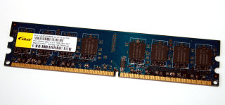 1 GB DDR2-RAM 240-pin 2Rx8 240-pin PC2-5300U non-ECC Elixir M2Y1G64TU8HB0B-3C