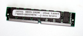 32 MB FPM-RAM  non-Parity 60 ns PS/2-Simm  Chips:16x Panasonic MN4117400CSJ-06