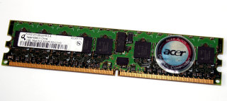 1 GB DDR2-RAM 240-pin Registered ECC 1Rx4 PC2-3200R Qimonda HYS72T128000HR-5-A
