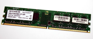 1 GB DDR2-RAM PC2-6400U non-ECC  CL6  Swissbit MEU01G64D5BH1MT-25R