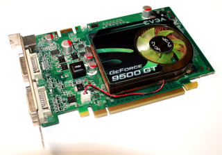 PCIe-Grafikkarte  EVGA GeForce 9500 GT   1GB DDR2   2xDVI + S-VIDEO