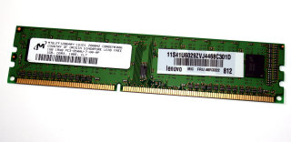 1 GB DDR3-RAM 240-pin 1Rx8 PC3-8500U non-ECC  Micron MT8JTF12864AY-1G1D1