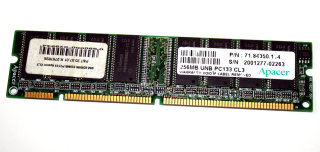 256 MB SD-RAM 168-pin PC-133U non-ECC CL3   Apacer 71.84350.114