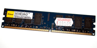 2 GB DDR2-RAM PC2-6400U non-ECC 240-pin  Elixir M2Y2G64TU8HB0J-25D
