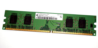 256 MB DDR2-RAM 240-pin 1Rx16 PC2-5300U non-ECC  Qimonda HYS64T32000HU-3S-B