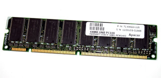 64 MB SD-RAM 168-pin PC-100U non-ECC   Apacer 71.63323.115