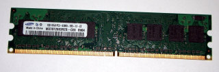 1 GB DDR2-RAM 240-pin 1Rx8 PC2-5300U non-ECC  Samsung M378T2863RZS-CE6