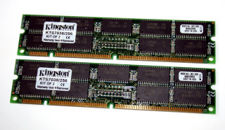 256 MB EDO-DIMM (2 x 128 MB) 5V 50 ns Buffered-ECC Kingston KTS7038/256