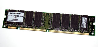 256 MB SD-RAM 168-pin PC-133 non-ECC  Kingston KVR133X64C3L/256   9905121   single-sided