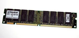 128 MB SD-RAM 168-pin PC-133  non-ECC  Kingston KTC-EN133/128  9905121   single-sided