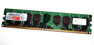 1 GB DDR2 RAM PC2-4200U nonECC CSX X22700052100006   Apple IMac G5/PowerMac G5