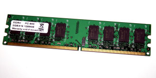 2 GB DDR2-RAM 240-pin PC2-6400U nonECC JOY-iT DDR2 PC800 2GBX16 128M08