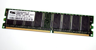 256 MB DDR-RAM 184-pin PC-2700U non-ECC 333MHz CL2.5 ProMOS V826632K24SATG-C0