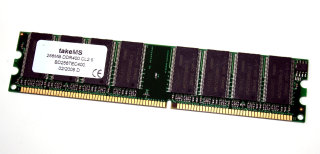 256 MB DDR-RAM 184-pin PC-3200U CL2.5  non-ECC takeMS BD256TEC400