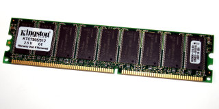 512 MB DDR-RAM 184-pin PC-2100 ECC 266 MHz Kingston KTC7905/512   9905006