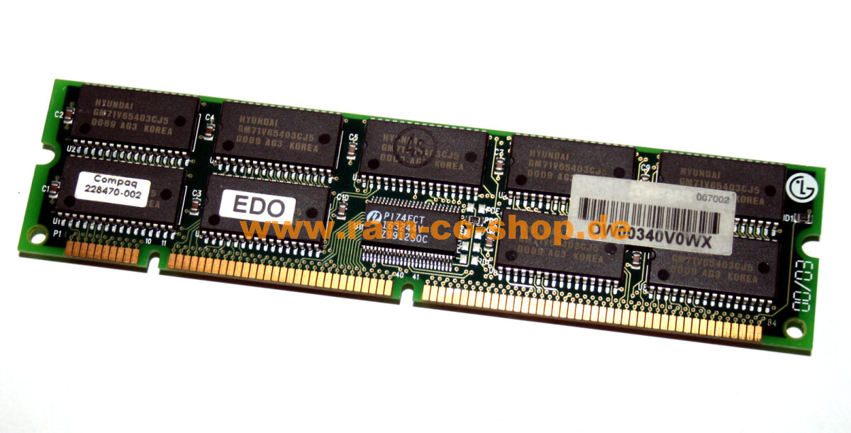 KMM372F1680CK-5 128MB Edo Dimm RAM 16Mx72 168Pin ECC Buffered Memoria