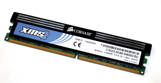 2 GB DDR2-RAM PC2-6400U non-ECC CL5 1.8V Corsair CM2X2048-6400C5C ver4.5 XMS2