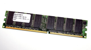 256 MB DDR-RAM 184-pin PC-2100U non-ECC CL2.5  Silcom SDU3264A1AX-75