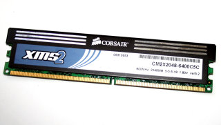 2 GB DDR2-RAM PC2-6400U non-ECC CL5 1.8V Corsair CM2X2048-6400C5C ver5.2 XMS2