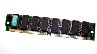 16 MB FPM-RAM 72-pin non-Parity PS/2 Simm 60 ns Chips: 8 x Hyundai HY5117400BJ-60