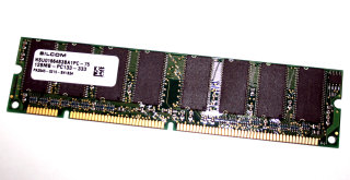 128 MB SD-RAM 168-pin PC-133 non-ECC CL3  SILCOM NSU01664B3BA1PC-75