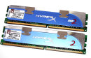 2 GB DDR2-RAM-Kit 240-pin PC2-8500U  HyperX  2.3V...
