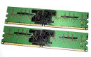 1 GB Kit DDR2-RAM (2 x 512 MB) PC2-6400U non-ECC Kingston KVR800D2N5K2/1G 5315
