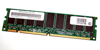 128 MB SD-RAM 168-pin PC-100 ECC für DELL PowerEdge Raid-Controller DELL 13JPJ