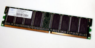 512 MB DDR-RAM PC-2700U non-ECC 333 MHz CL 2.5  Nanya NT512D64S8HC0G-6K