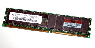 512 MB DDR-RAM PC-2100R  CL2.5  Registered-ECC Micron MT18VDDT6472G-265B3