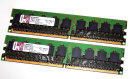 512 MB DDR2 RAM 240-pin ECC-Memory  (2 x 256 MB) PC2-4200E   Kingston KFJ-E50/512 Kit of 2  für Fujitsu-PCs