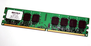 1 GB DDR2-RAM 240-pin PC2-6400U non-ECC,  CL5   Buffalo D2U800C-1GA